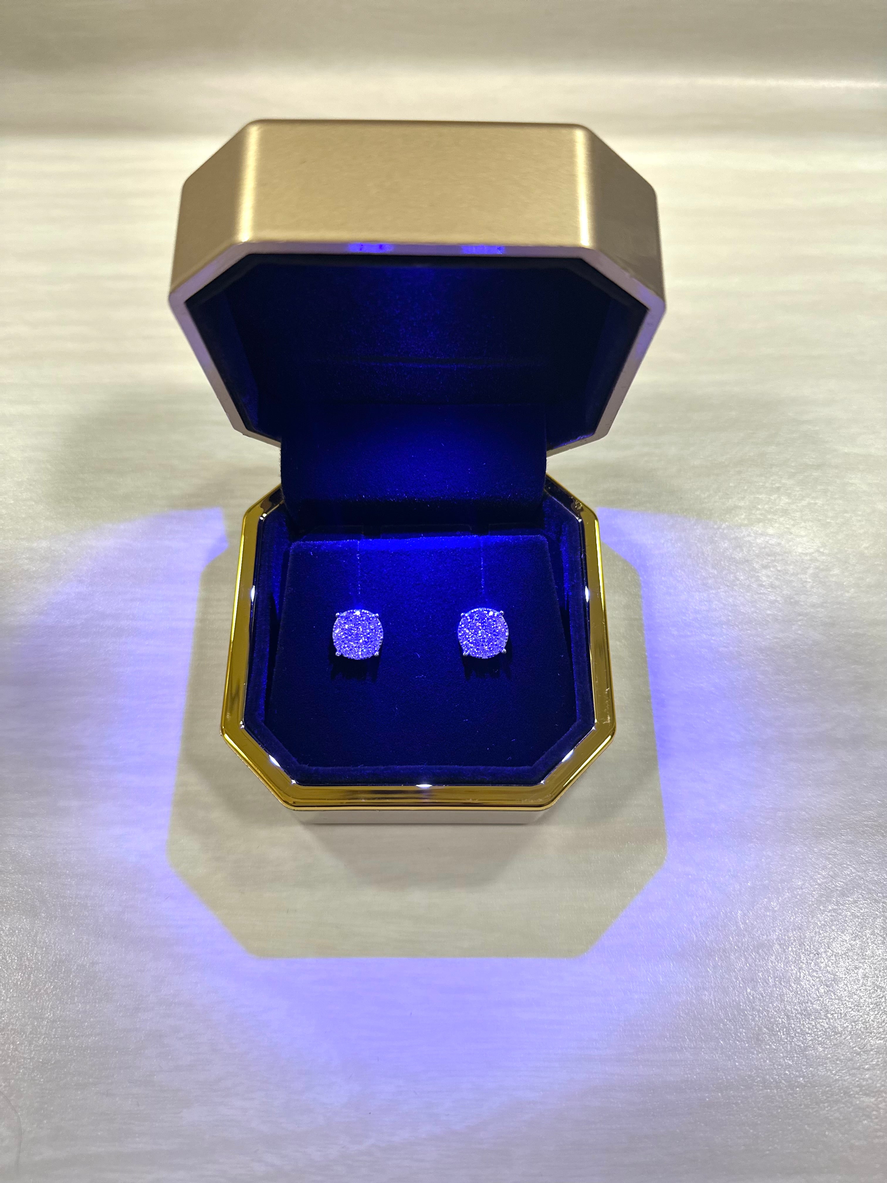 Pavé Cluster Earrings